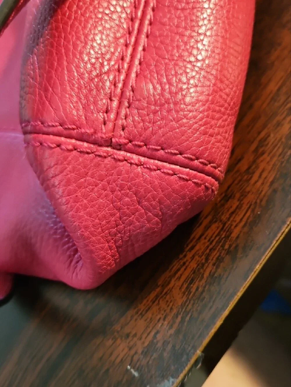 Michael Kors Pink Leather Shoulder Bag with Gold-Tone Hardware